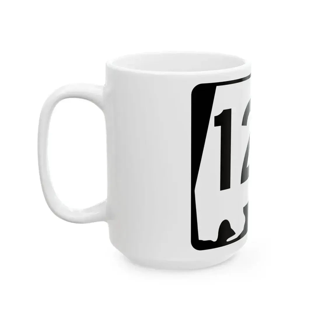 Alabama 122 (Alabama) (Road Sign) White Coffee Mug - Go Mug Yourself