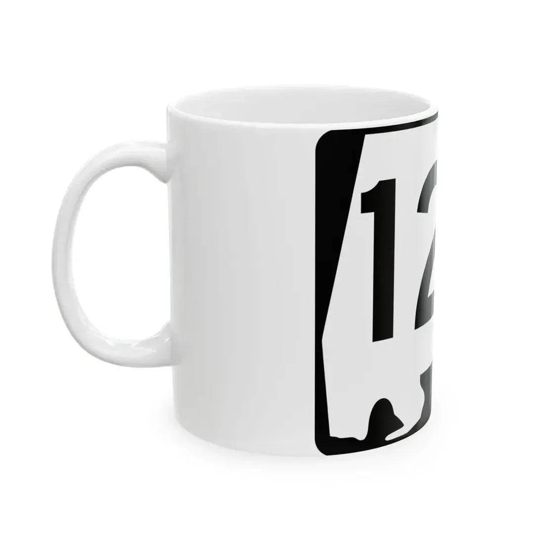 Alabama 126 (Alabama) (Road Sign) White Coffee Mug - Go Mug Yourself