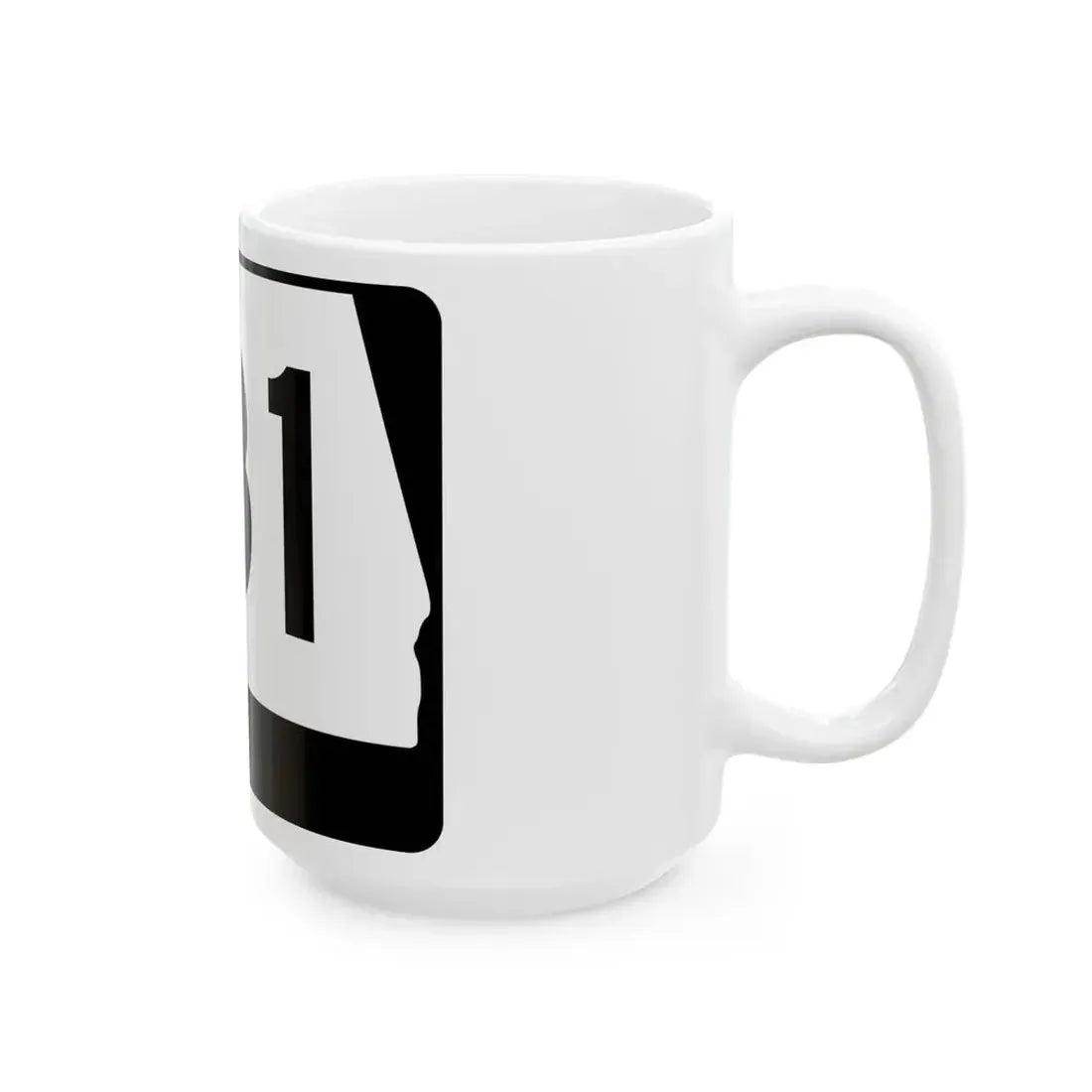 Alabama 131 (Alabama) (Road Sign) White Coffee Mug - Go Mug Yourself