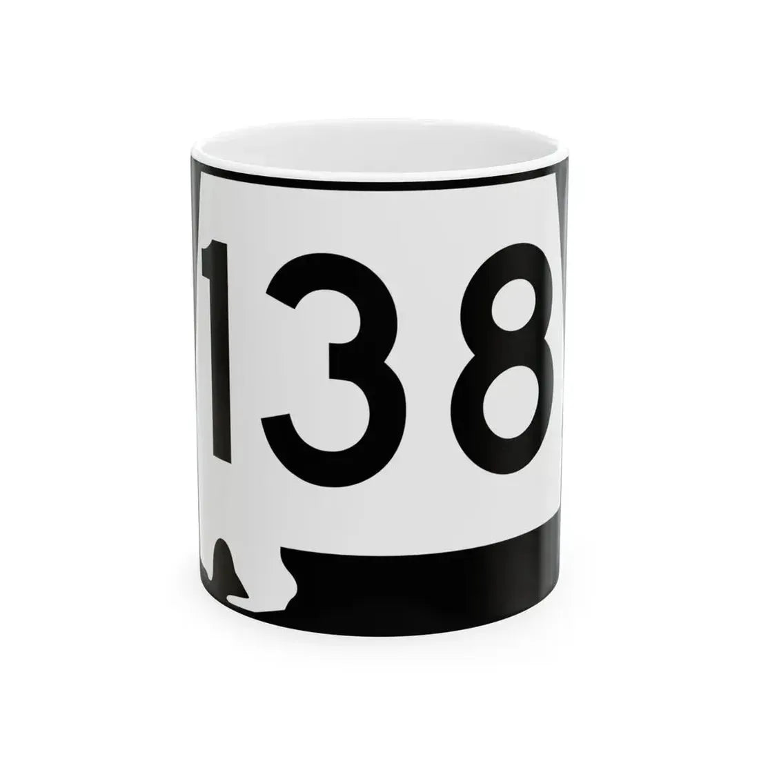 Alabama 138 (Alabama) (Road Sign) White Coffee Mug 11oz - Go Mug Yourself