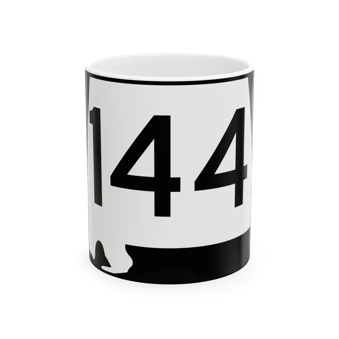 Alabama 144 (Alabama) (Road Sign) White Coffee Mug 11oz - Go Mug Yourself