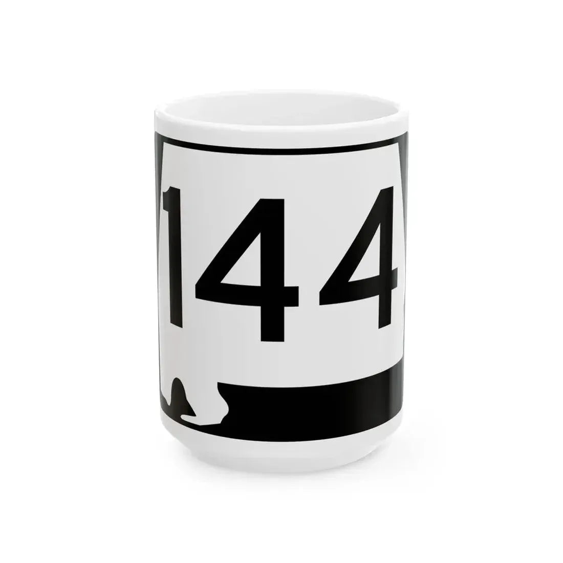 Alabama 144 (Alabama) (Road Sign) White Coffee Mug 15oz - Go Mug Yourself