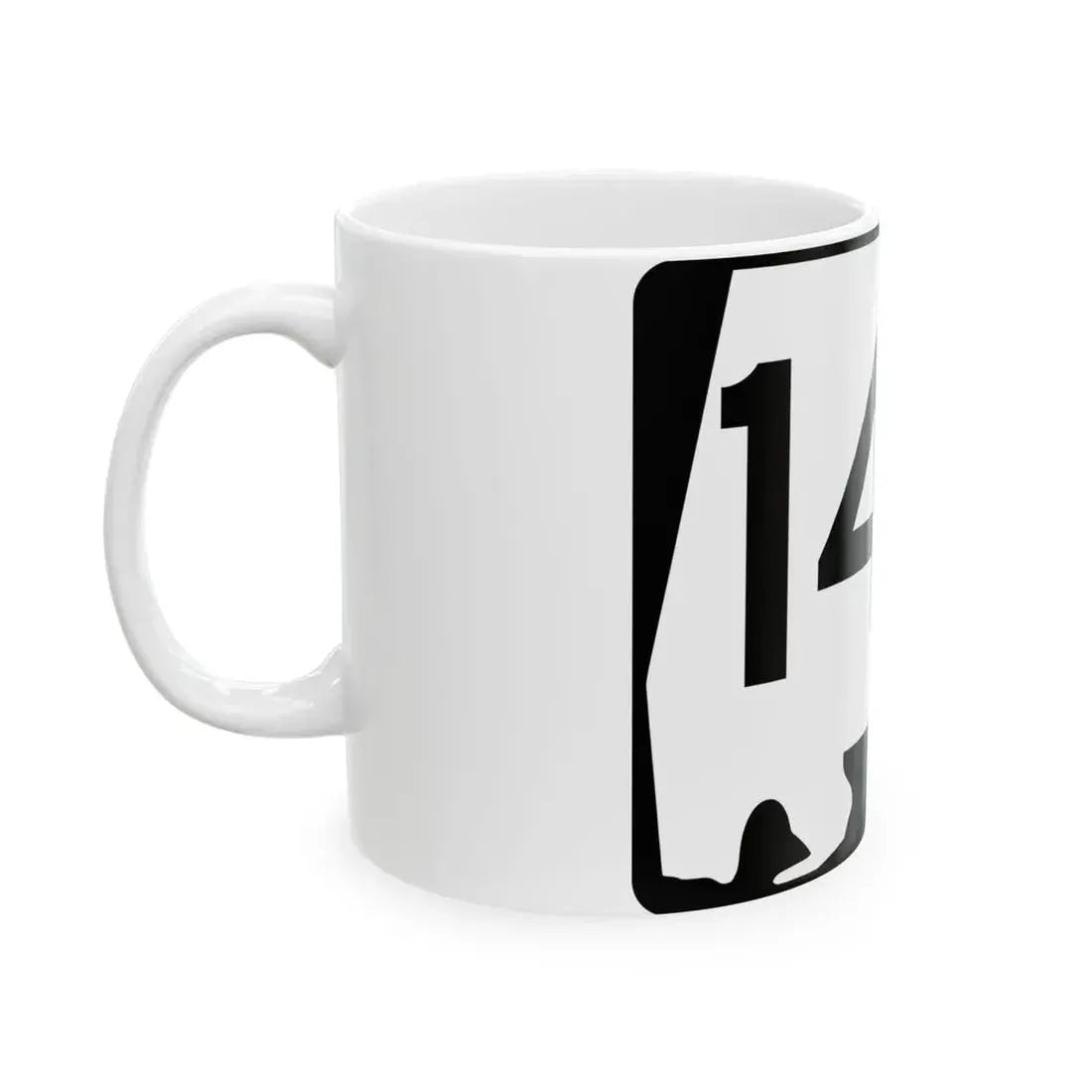 Alabama 144 (Alabama) (Road Sign) White Coffee Mug - Go Mug Yourself