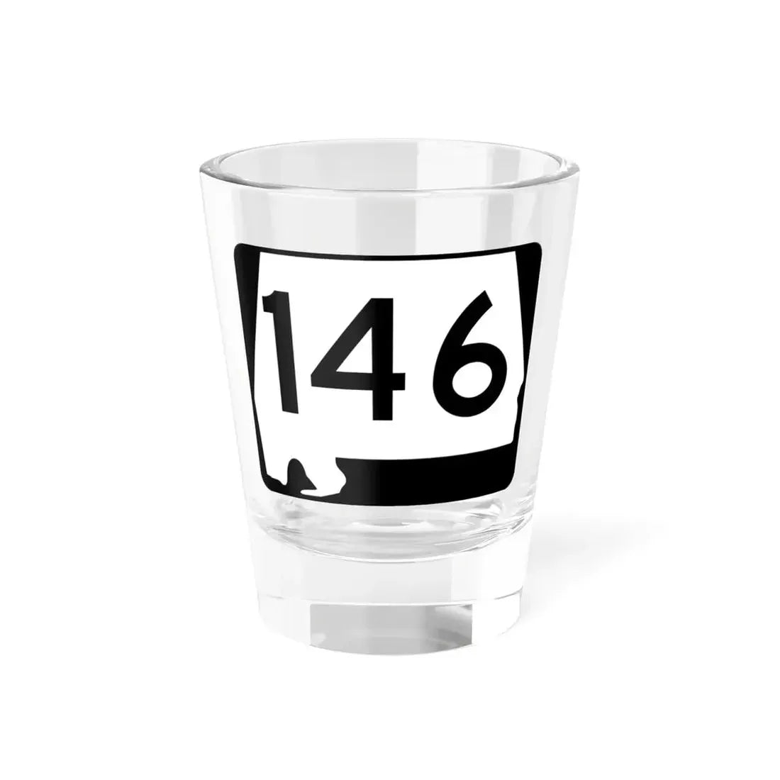 Alabama 146 (Alabama) (Road Sign) Shot Glass 1.5oz 1.5oz - Go Mug Yourself