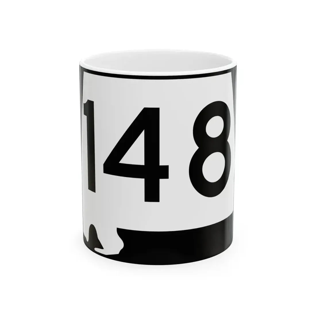 Alabama 148 (Alabama) (Road Sign) White Coffee Mug 11oz - Go Mug Yourself