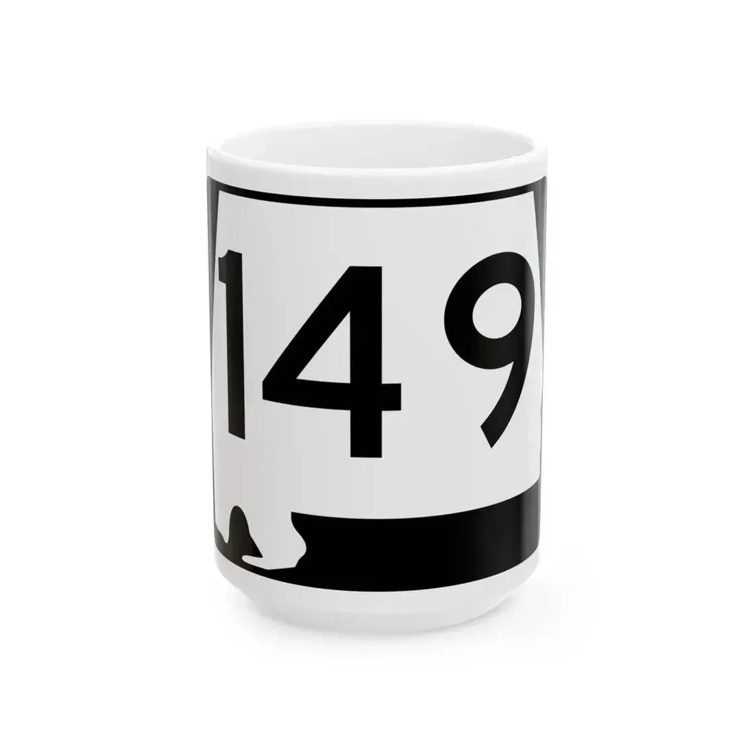 Alabama 149 (Alabama) (Road Sign) White Coffee Mug 15oz - Go Mug Yourself