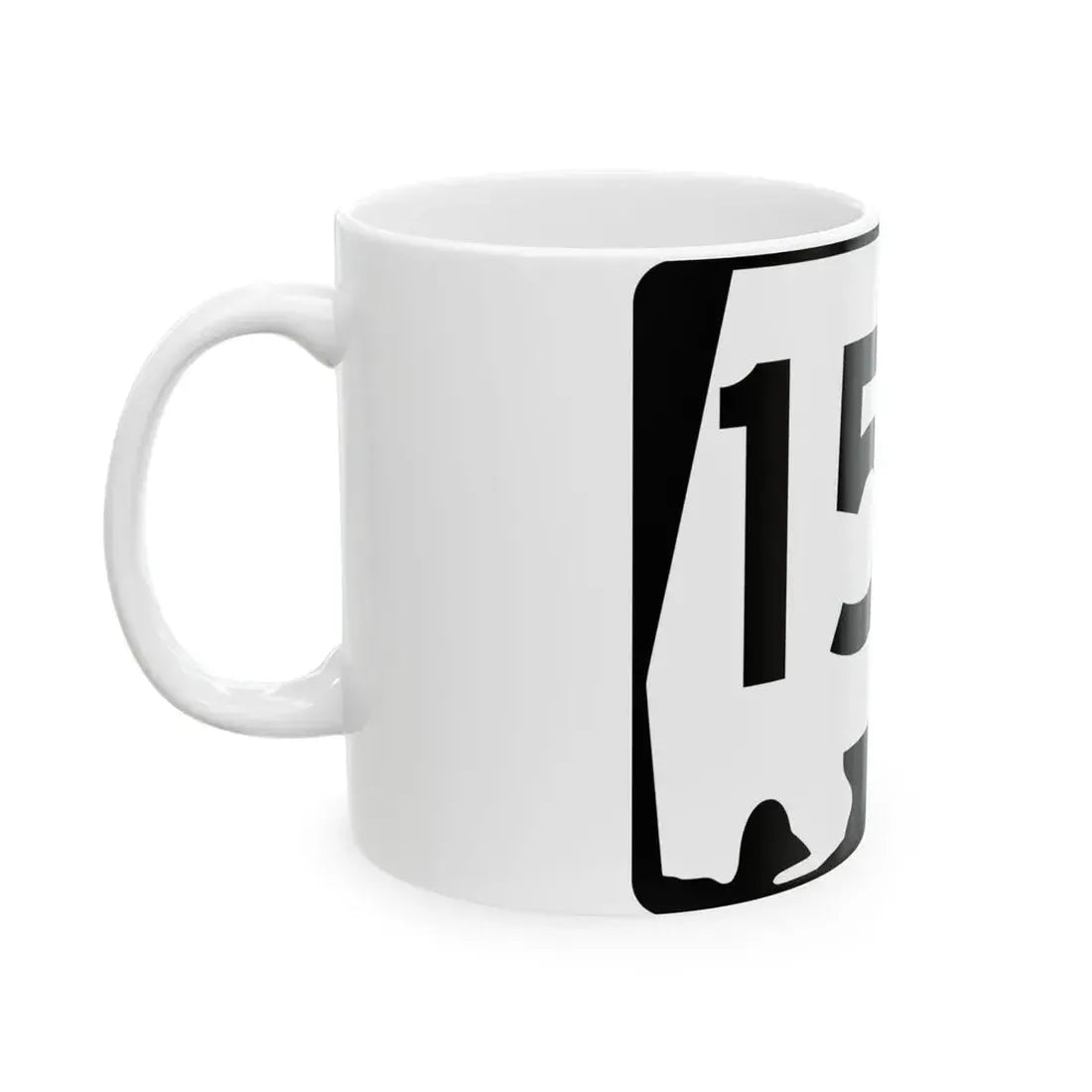 Alabama 150 (Alabama) (Road Sign) White Coffee Mug - Go Mug Yourself