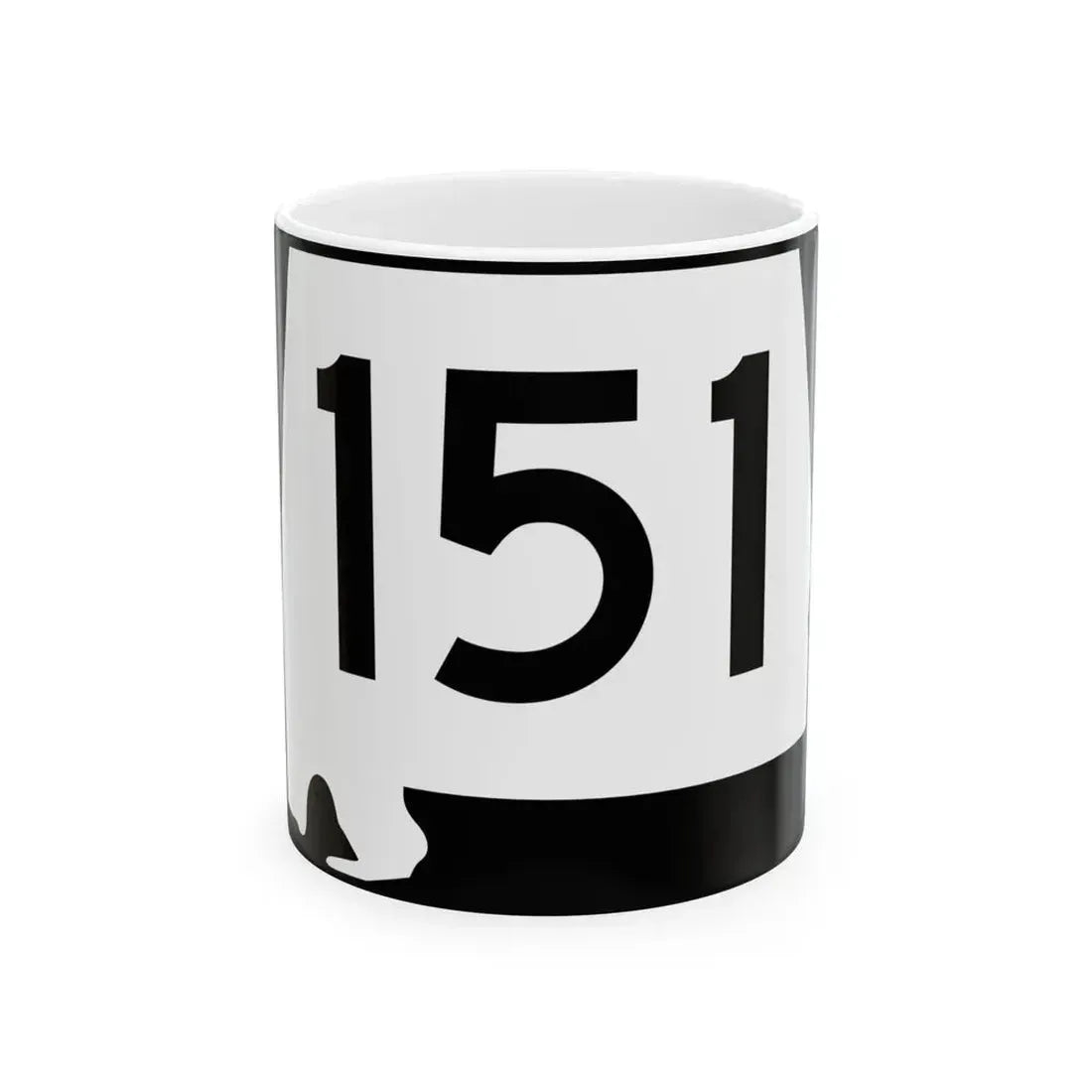 Alabama 151 (Alabama) (Road Sign) White Coffee Mug 11oz - Go Mug Yourself