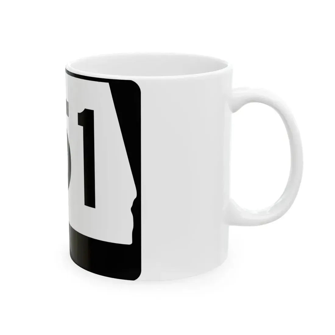 Alabama 151 (Alabama) (Road Sign) White Coffee Mug - Go Mug Yourself