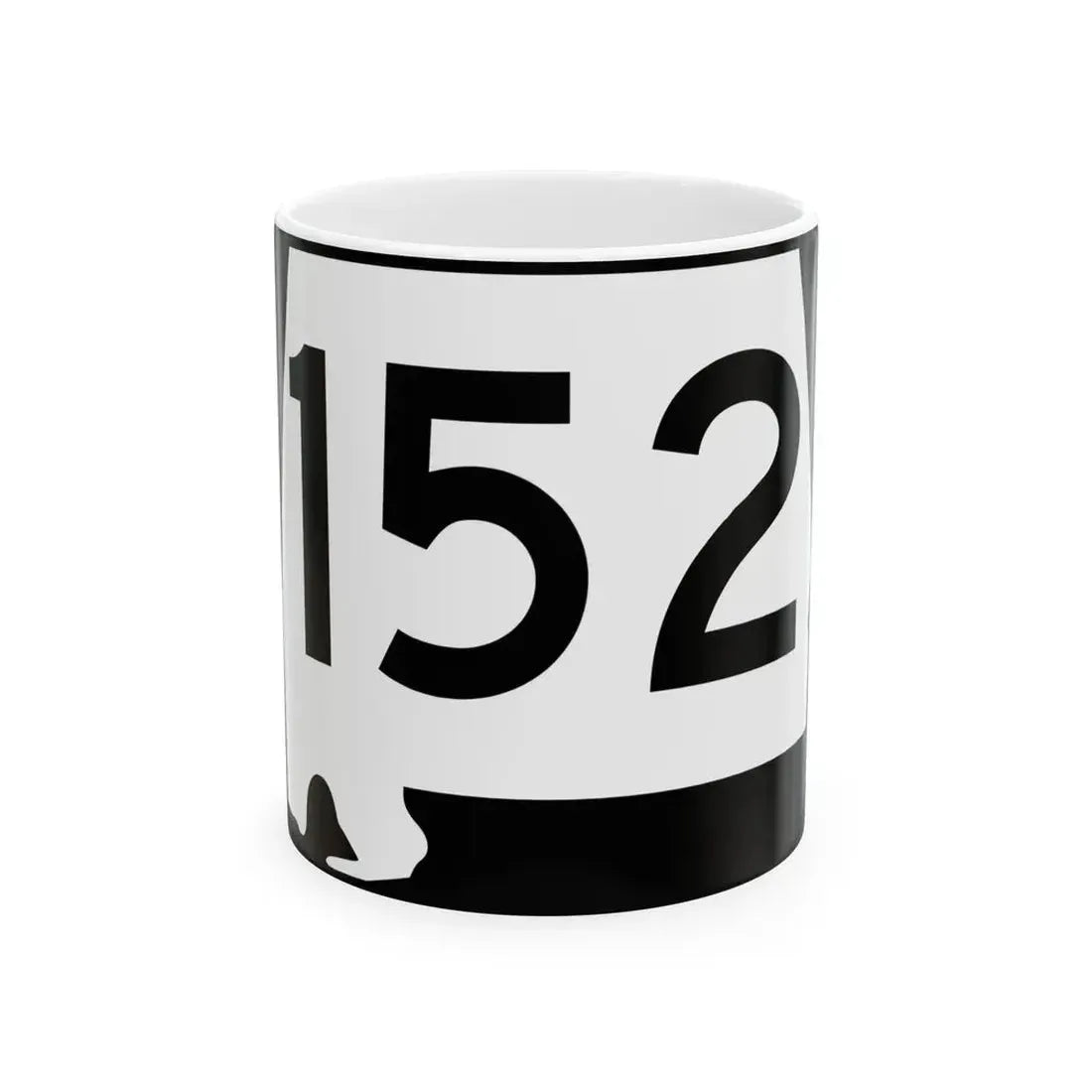 Alabama 152 (Alabama) (Road Sign) White Coffee Mug 11oz - Go Mug Yourself