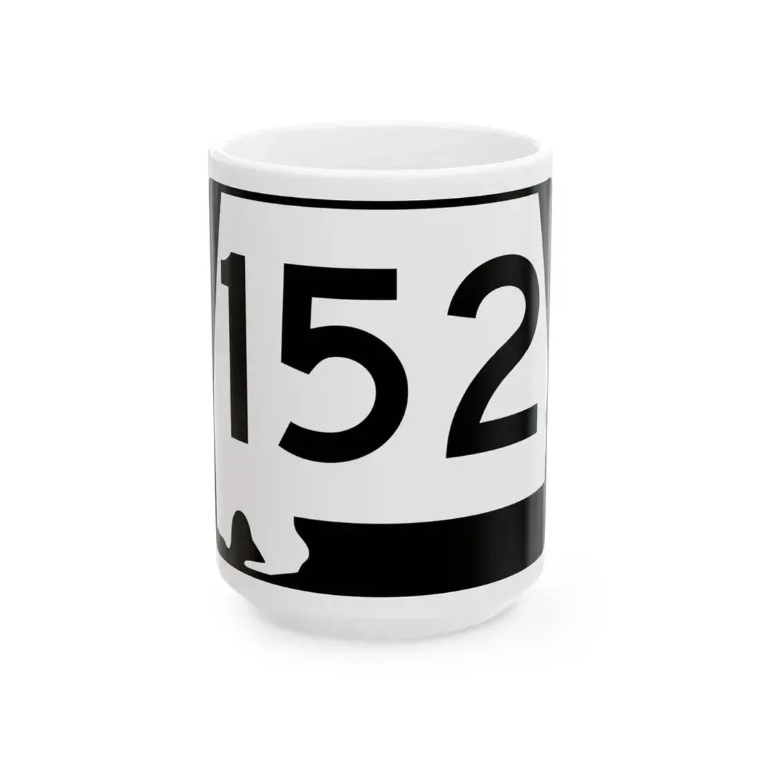 Alabama 152 (Alabama) (Road Sign) White Coffee Mug 15oz - Go Mug Yourself