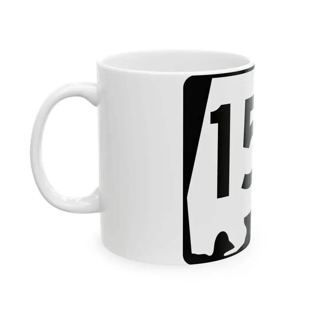 Alabama 153 (Alabama) (Road Sign) White Coffee Mug - Go Mug Yourself