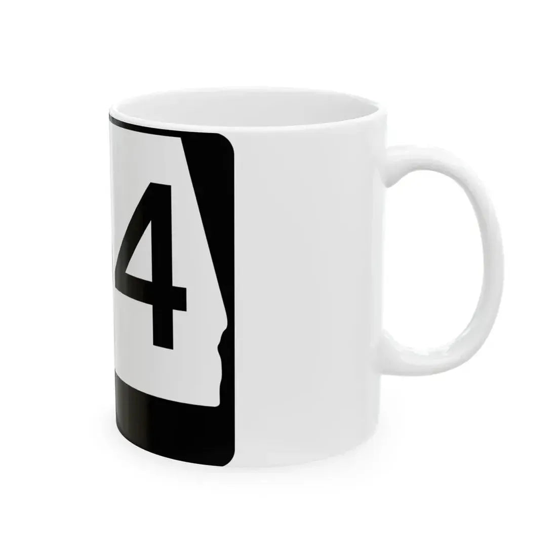 Alabama 154 (Alabama) (Road Sign) White Coffee Mug - Go Mug Yourself