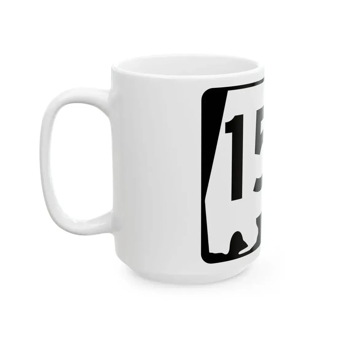 Alabama 154 (Alabama) (Road Sign) White Coffee Mug - Go Mug Yourself