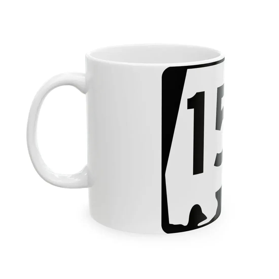 Alabama 157 (Alabama) (Road Sign) White Coffee Mug - Go Mug Yourself