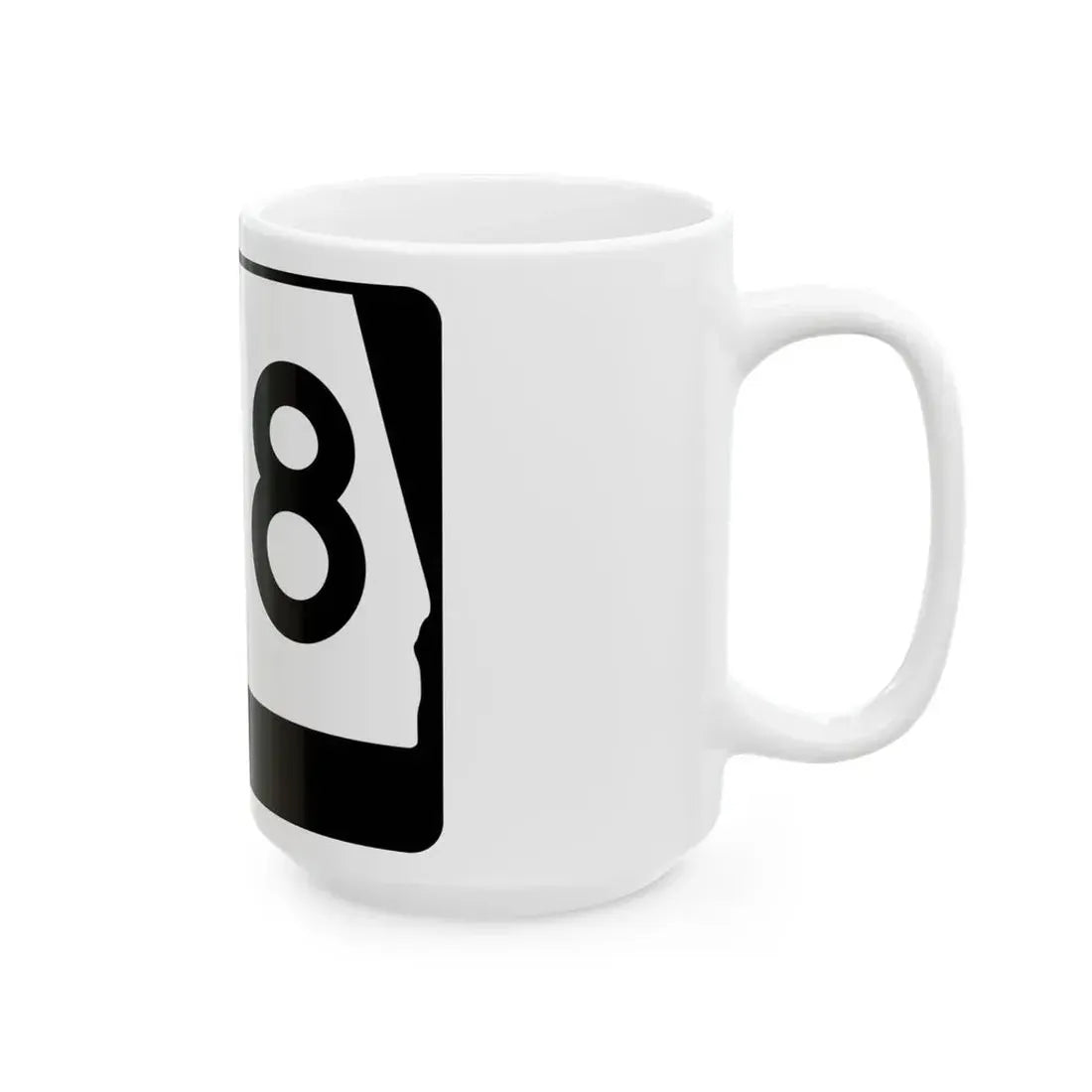 Alabama 158 (Alabama) (Road Sign) White Coffee Mug - Go Mug Yourself
