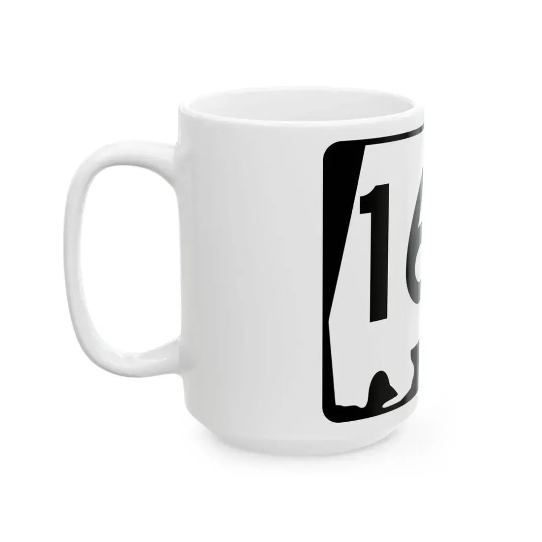 Alabama 160 (Alabama) (Road Sign) White Coffee Mug - Go Mug Yourself