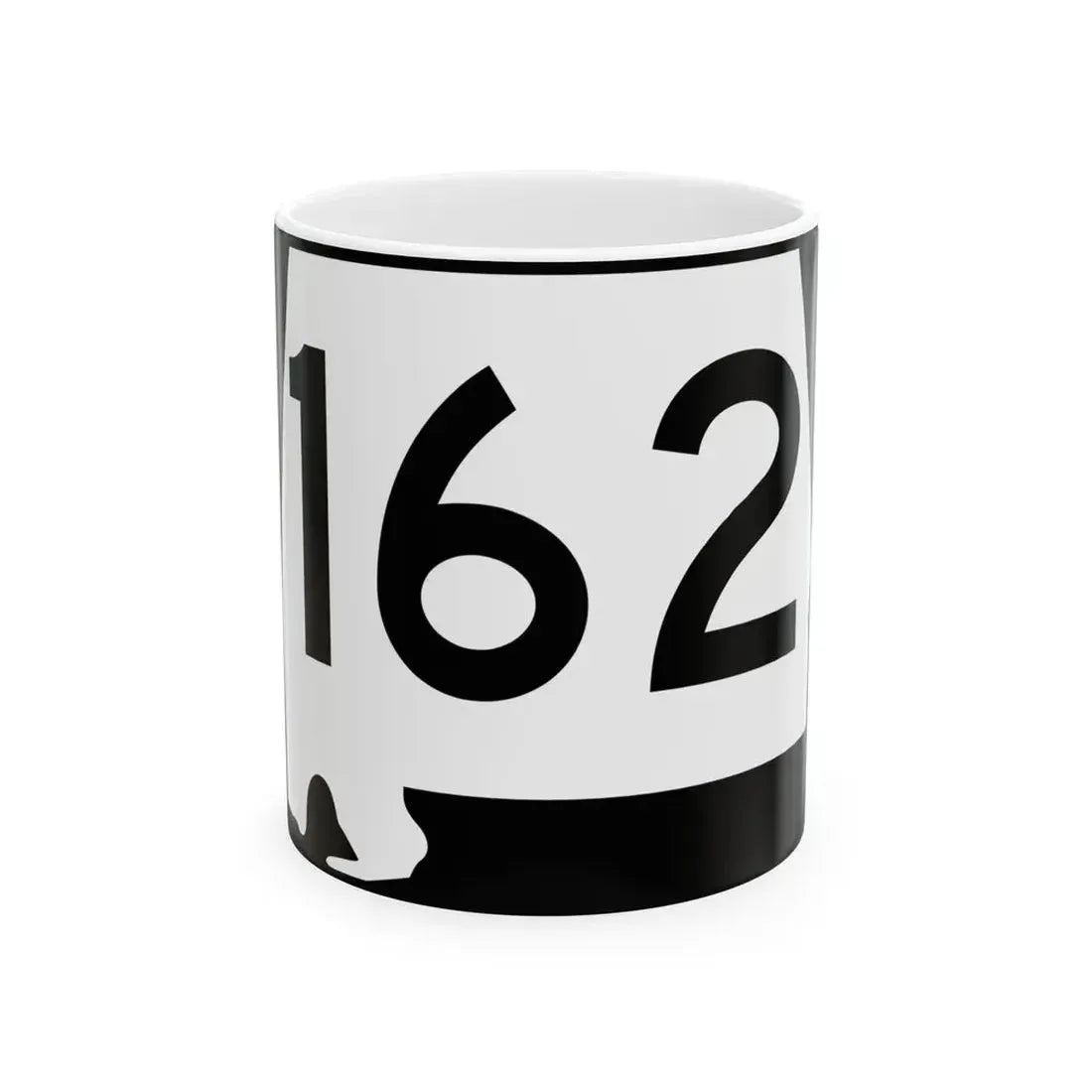 Alabama 162 (Alabama) (Road Sign) White Coffee Mug 11oz - Go Mug Yourself
