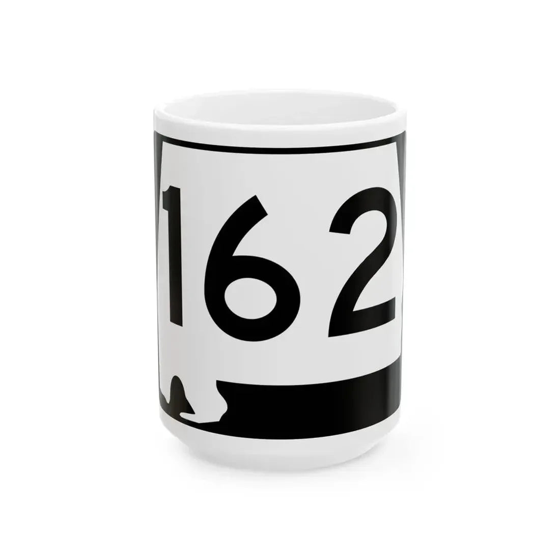 Alabama 162 (Alabama) (Road Sign) White Coffee Mug 15oz - Go Mug Yourself
