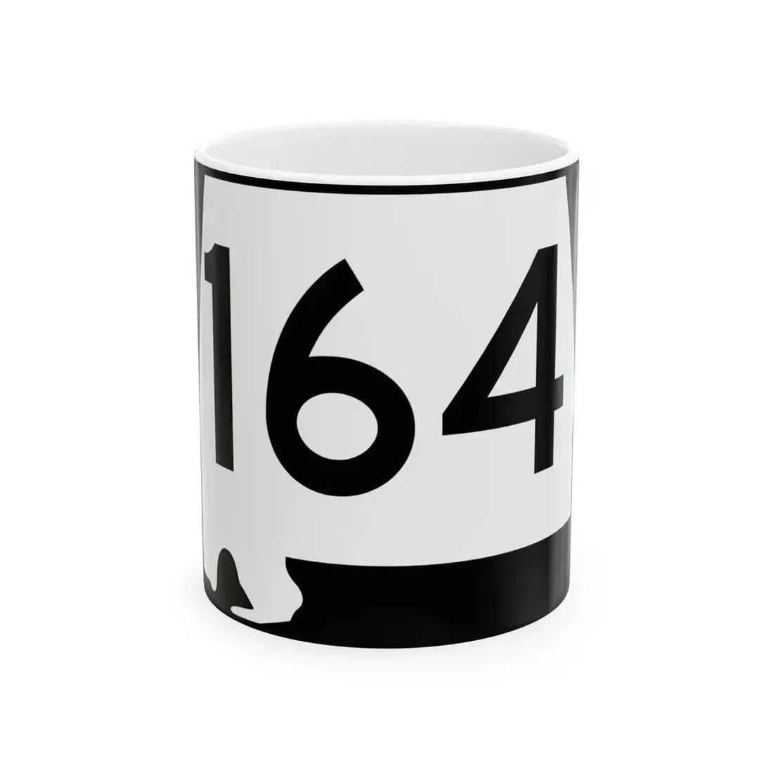 Alabama 164 (Alabama) (Road Sign) White Coffee Mug 11oz - Go Mug Yourself