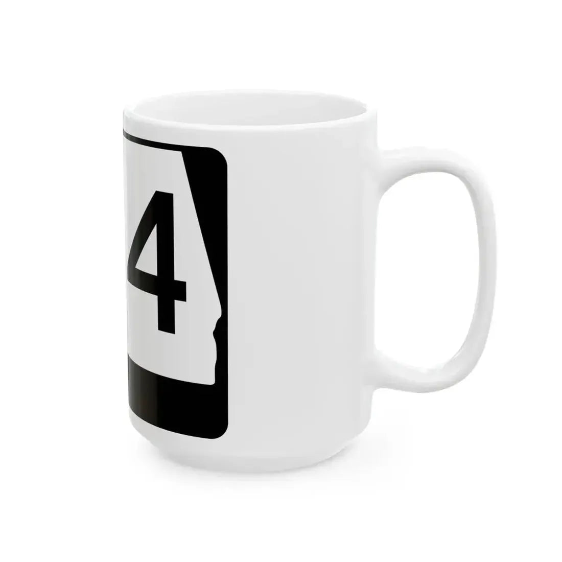 Alabama 164 (Alabama) (Road Sign) White Coffee Mug - Go Mug Yourself