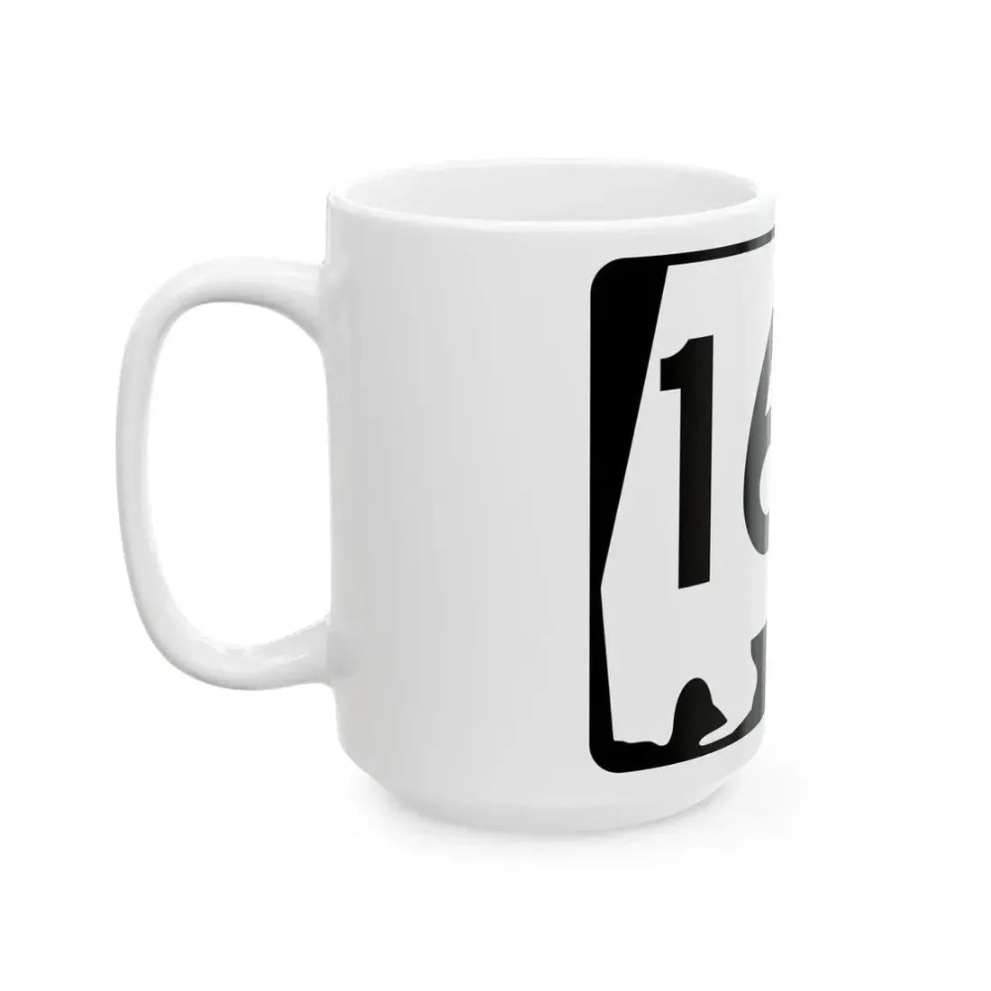 Alabama 164 (Alabama) (Road Sign) White Coffee Mug - Go Mug Yourself