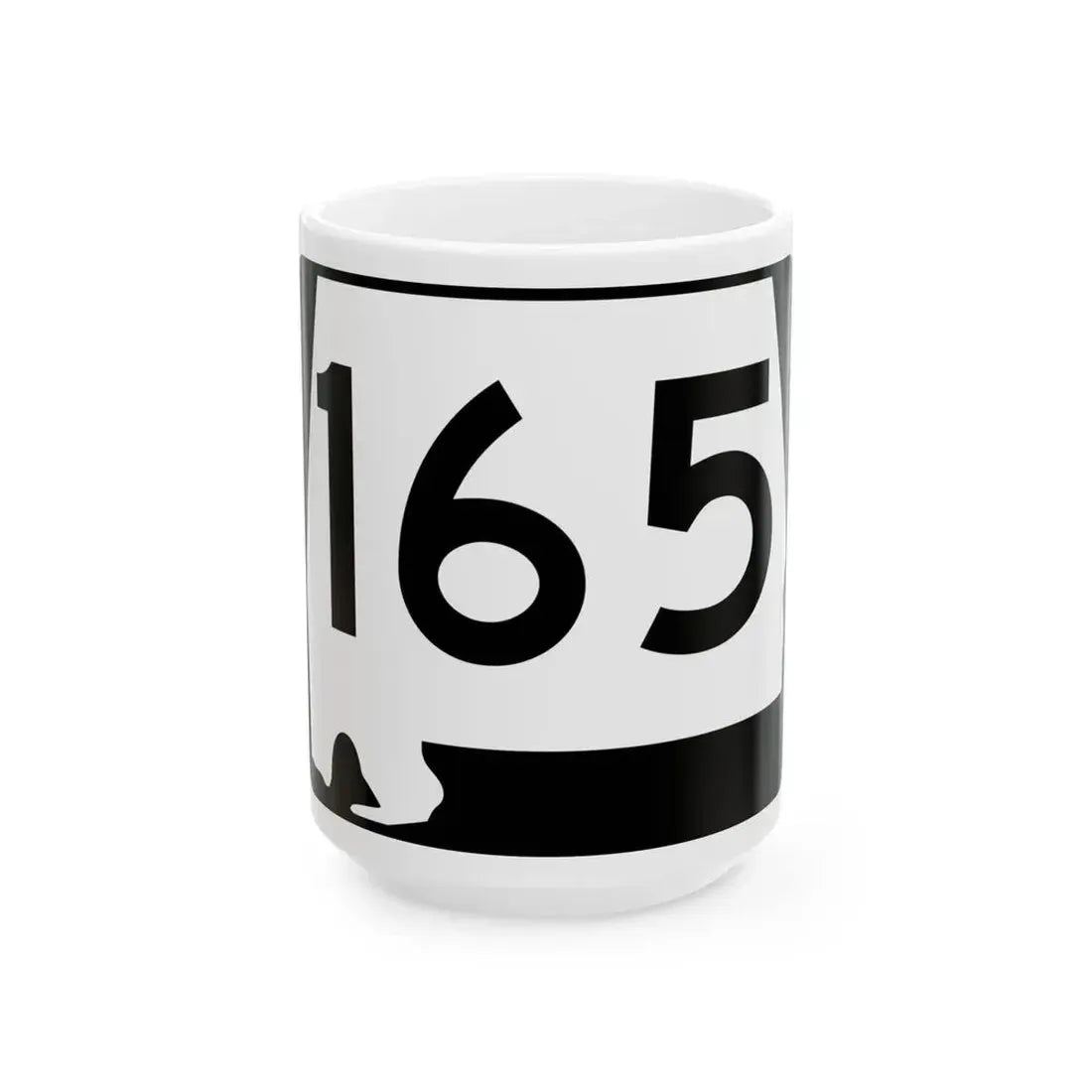 Alabama 165 (Alabama) (Road Sign) White Coffee Mug 15oz - Go Mug Yourself