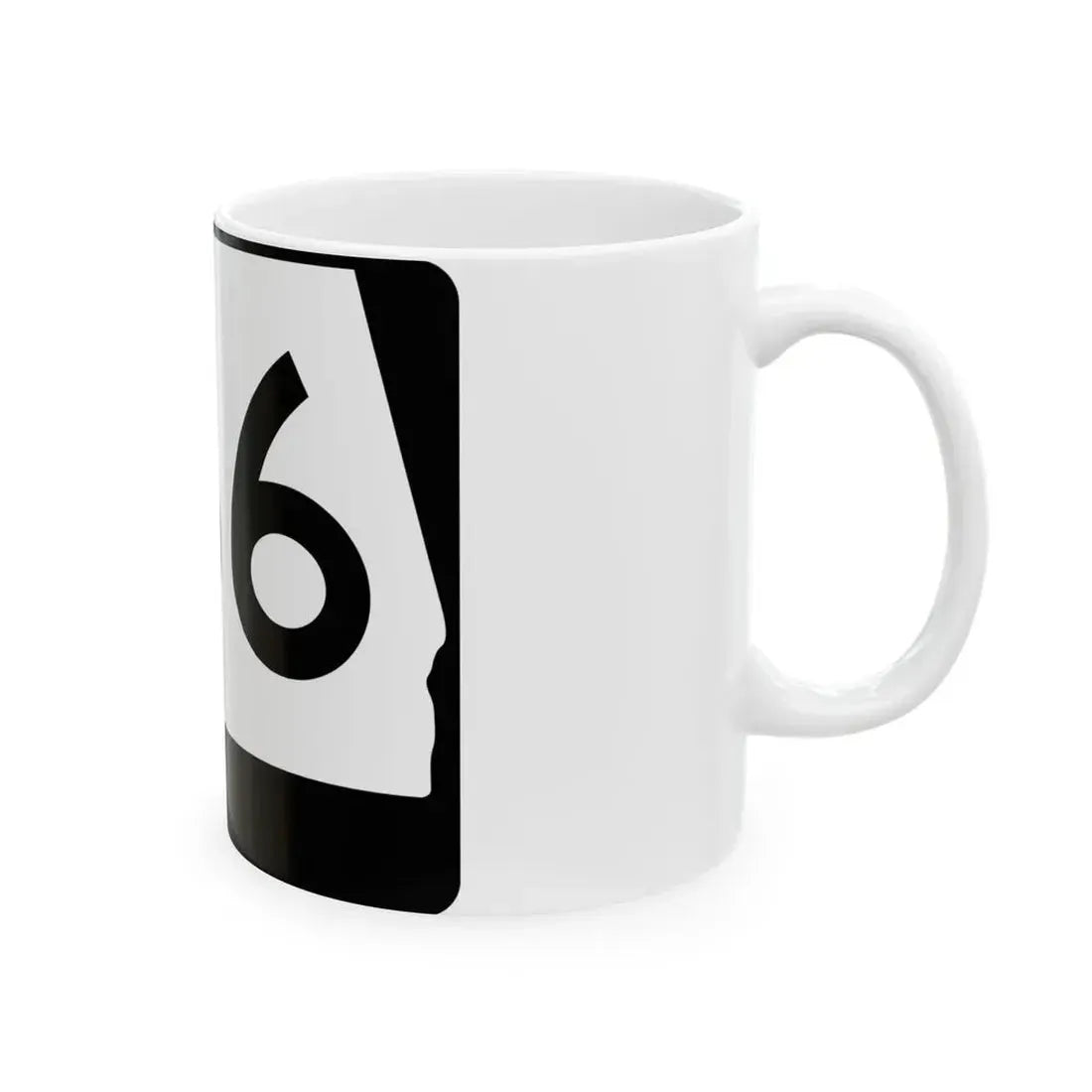 Alabama 166 (Alabama) (Road Sign) White Coffee Mug - Go Mug Yourself