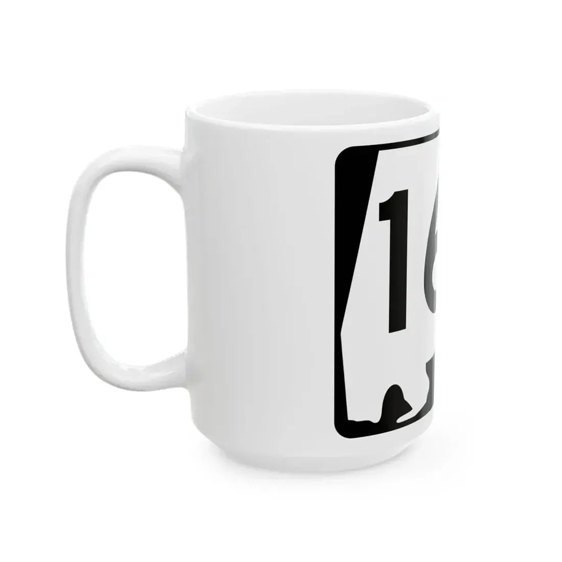 Alabama 167 (Alabama) (Road Sign) White Coffee Mug - Go Mug Yourself