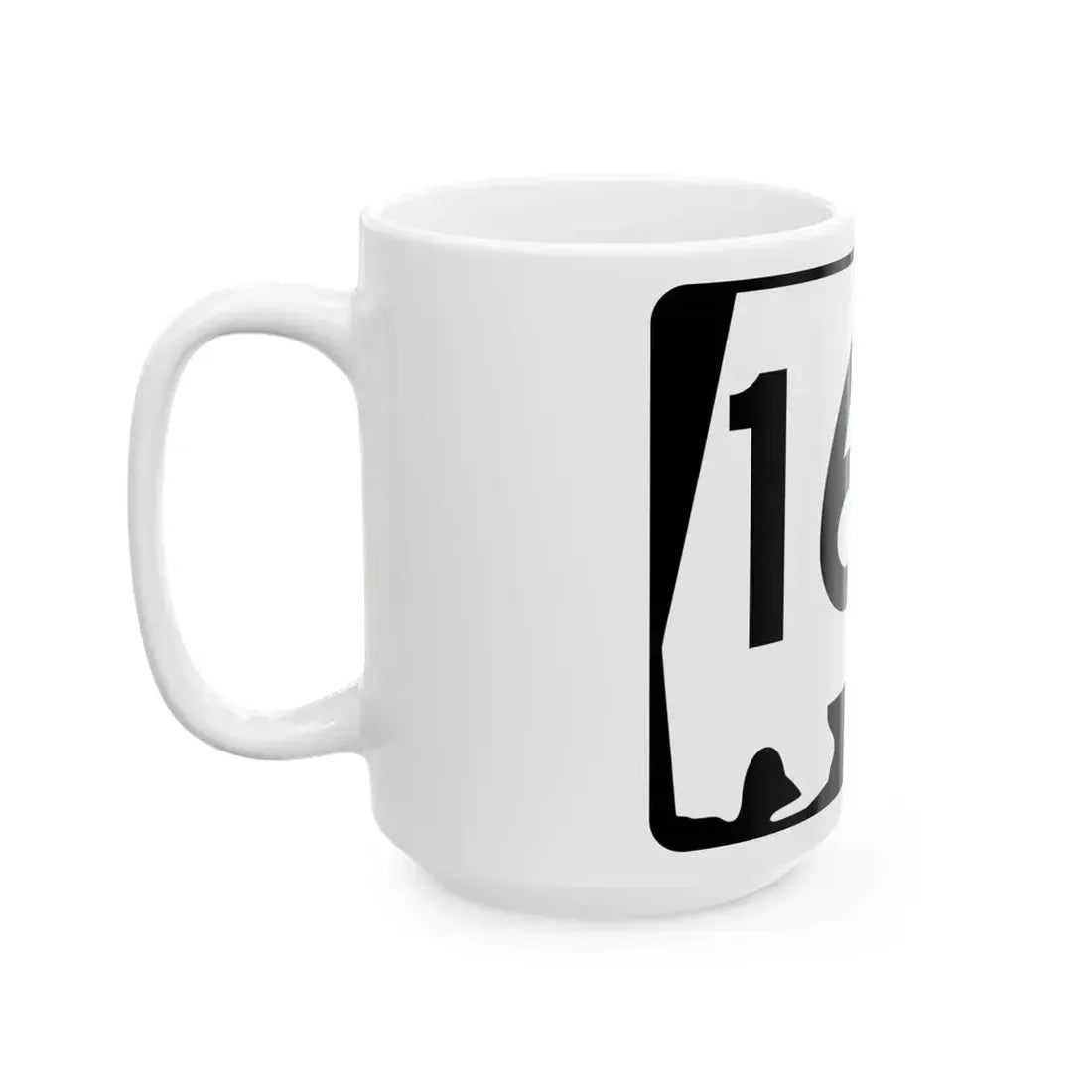 Alabama 168 (Alabama) (Road Sign) White Coffee Mug - Go Mug Yourself