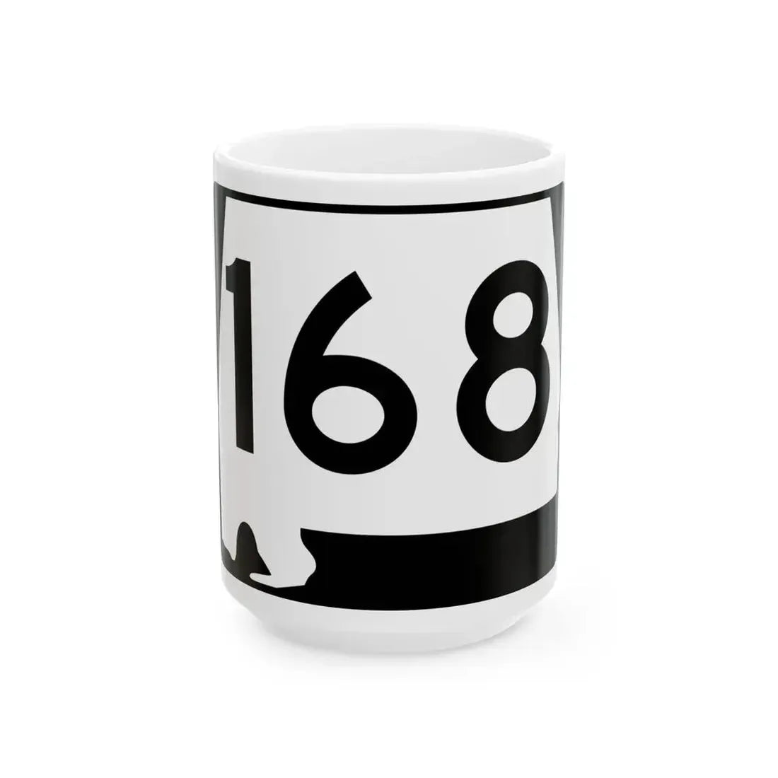 Alabama 168 (Alabama) (Road Sign) White Coffee Mug - Go Mug Yourself