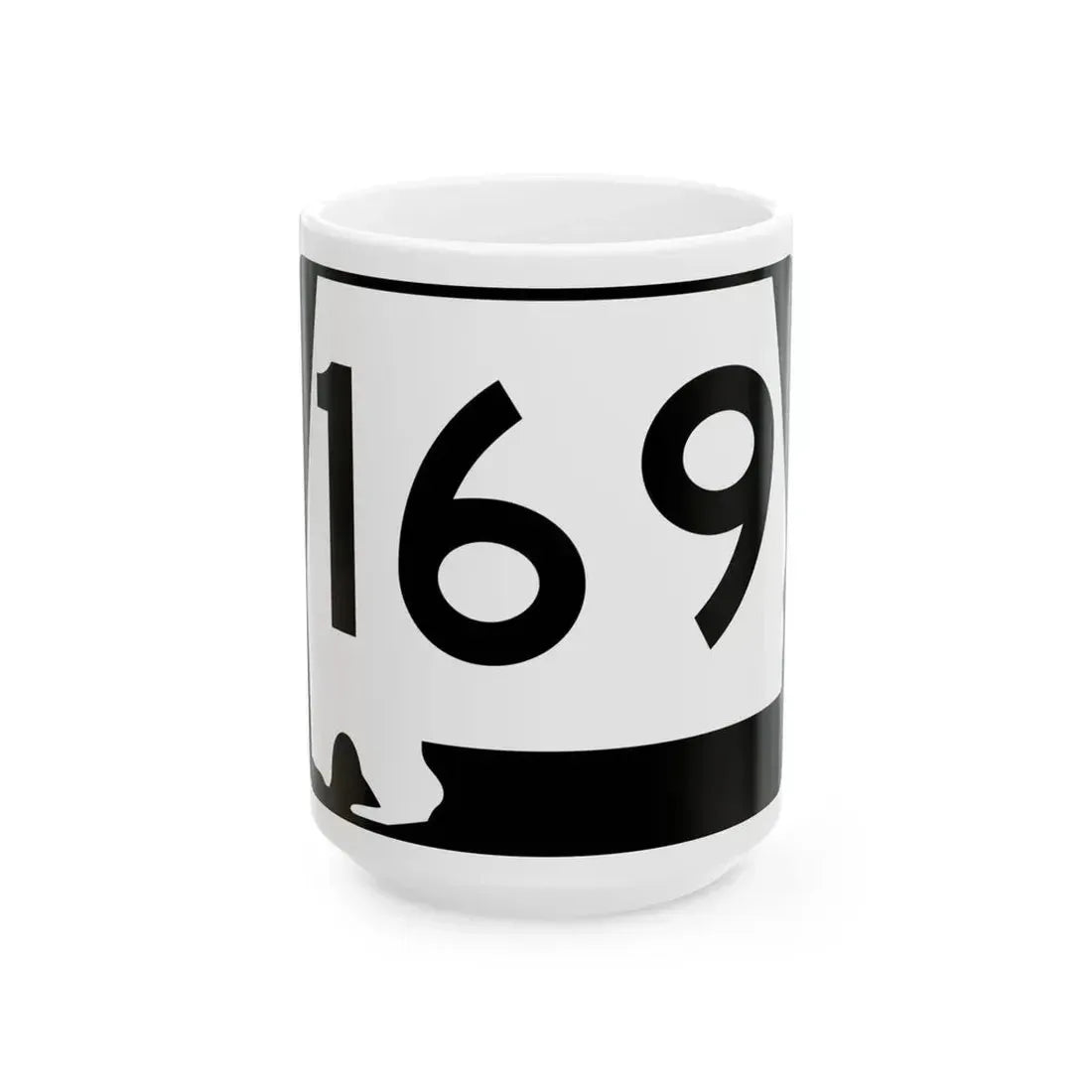 Alabama 169 (Alabama) (Road Sign) White Coffee Mug - Go Mug Yourself