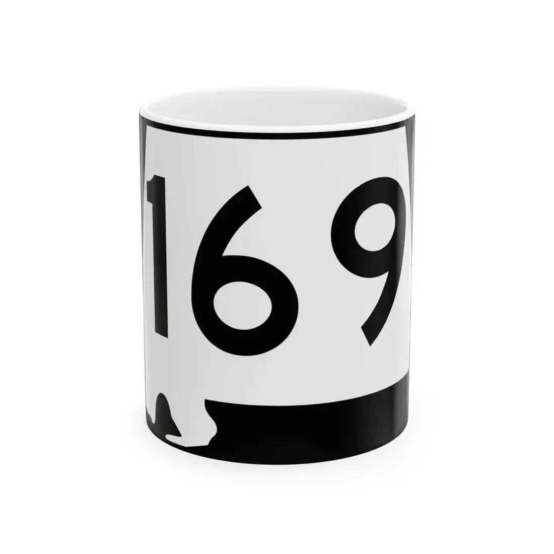 Alabama 169 (Alabama) (Road Sign) White Coffee Mug - Go Mug Yourself