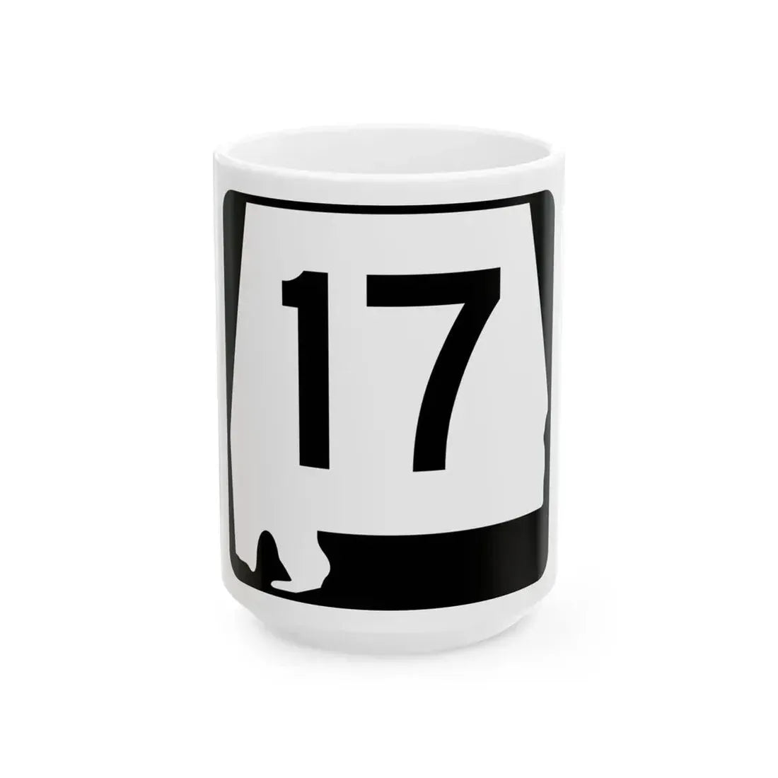 Alabama 17 (Alabama) (Road Sign) White Coffee Mug - Go Mug Yourself