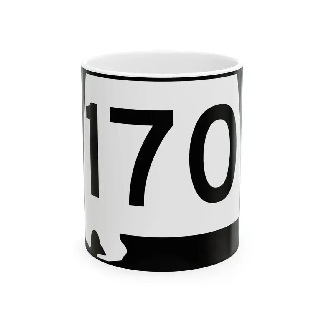 Alabama 170 (Alabama) (Road Sign) White Coffee Mug 11oz - Go Mug Yourself