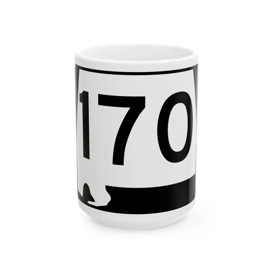 Alabama 170 (Alabama) (Road Sign) White Coffee Mug 15oz - Go Mug Yourself