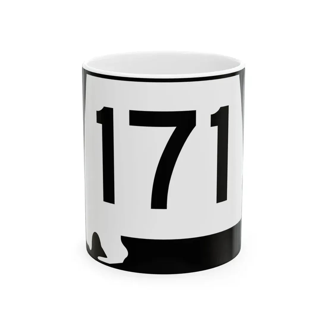 Alabama 171 (Alabama) (Road Sign) White Coffee Mug - Go Mug Yourself