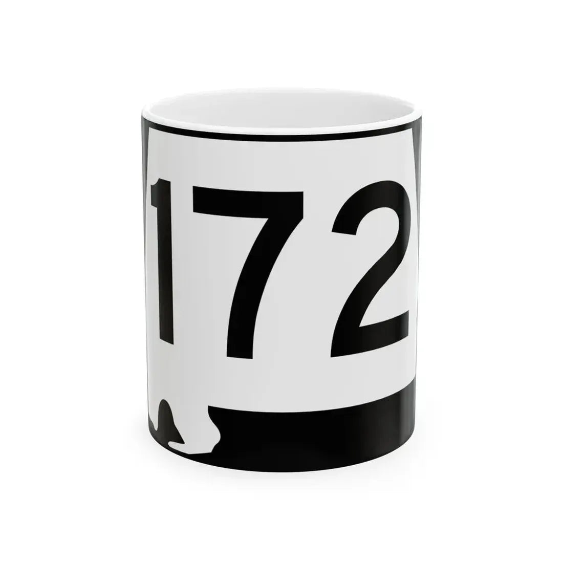 Alabama 172 (Alabama) (Road Sign) White Coffee Mug 11oz - Go Mug Yourself
