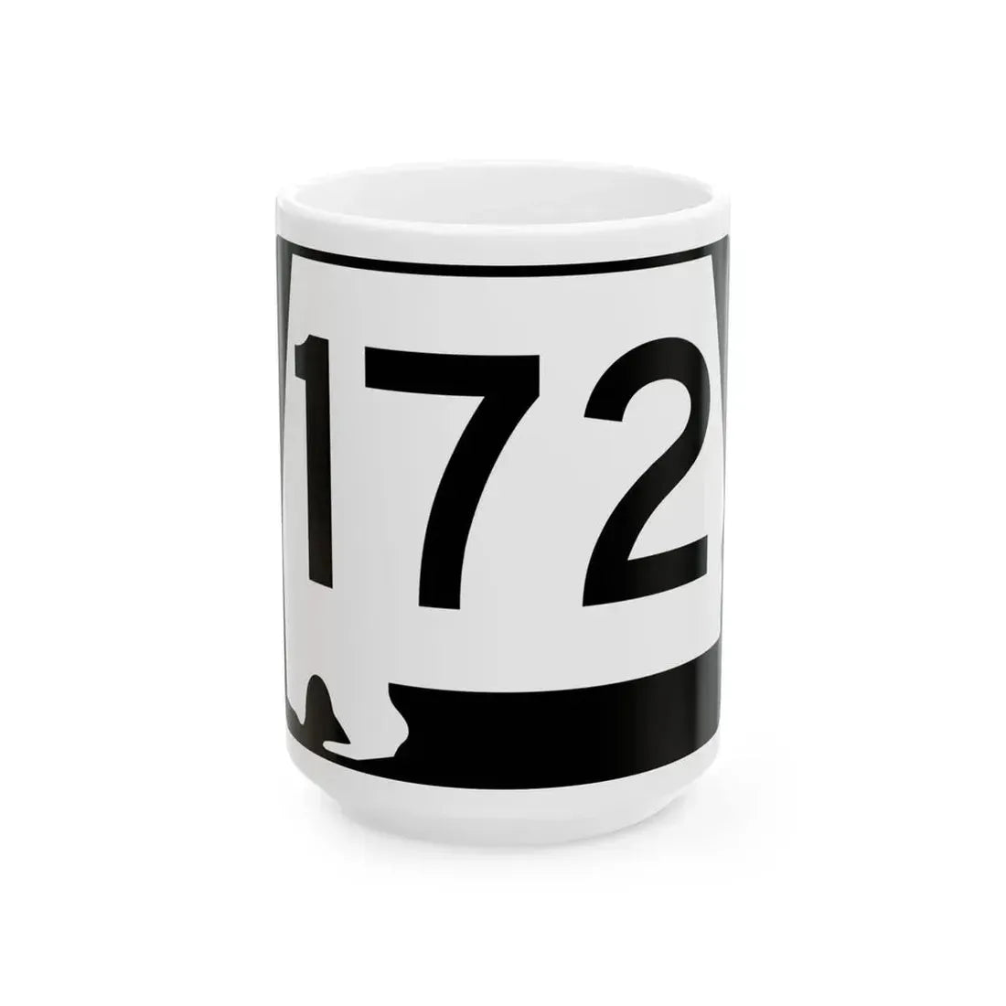 Alabama 172 (Alabama) (Road Sign) White Coffee Mug 15oz - Go Mug Yourself