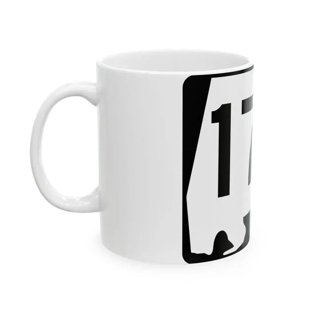 Alabama 172 (Alabama) (Road Sign) White Coffee Mug - Go Mug Yourself