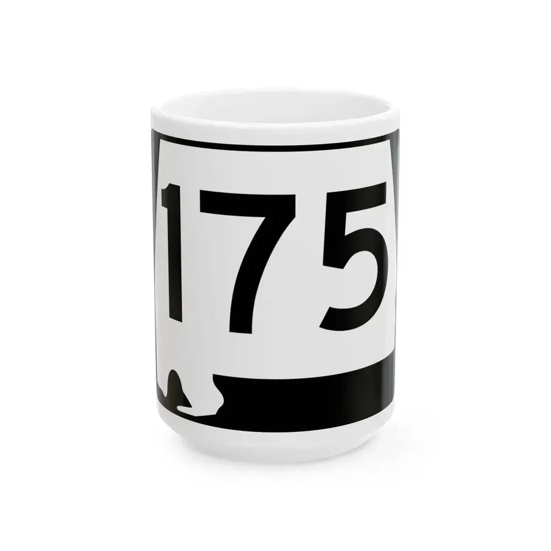 Alabama 175 (Alabama) (Road Sign) White Coffee Mug 15oz - Go Mug Yourself