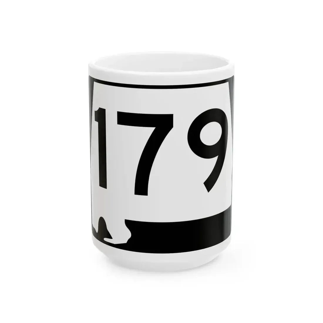 Alabama 179 (Alabama) (Road Sign) White Coffee Mug 15oz - Go Mug Yourself