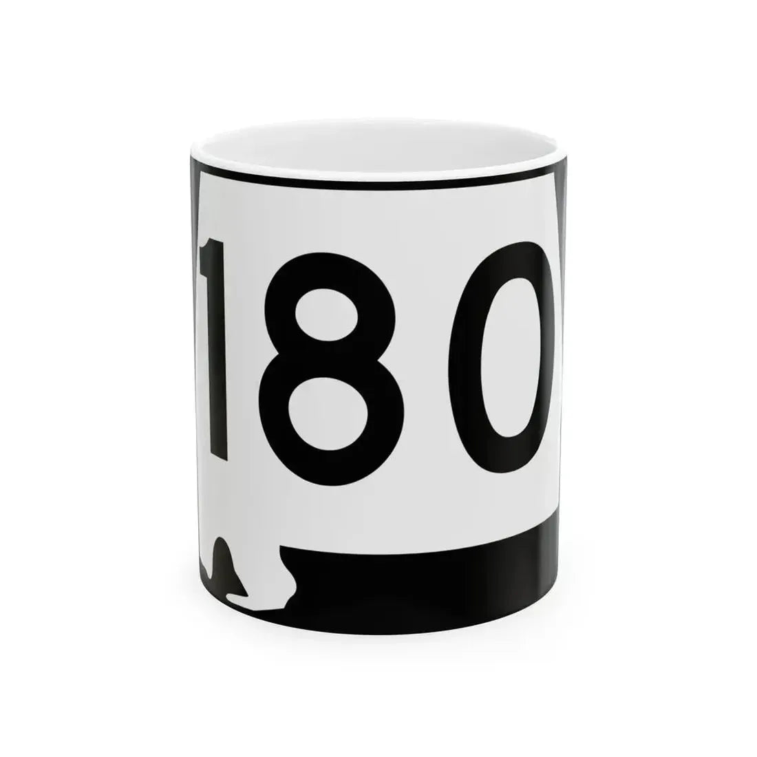 Alabama 180 (Alabama) (Road Sign) White Coffee Mug 11oz - Go Mug Yourself