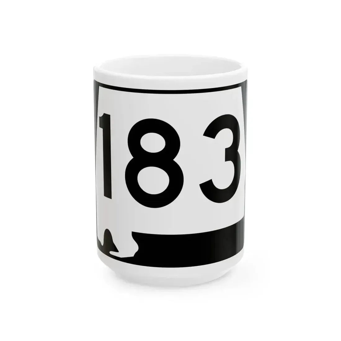 Alabama 183 (Alabama) (Road Sign) White Coffee Mug 15oz - Go Mug Yourself