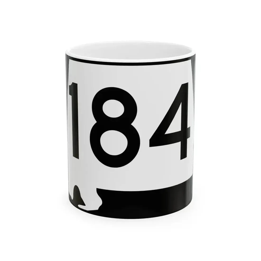Alabama 184 (Alabama) (Road Sign) White Coffee Mug 11oz - Go Mug Yourself