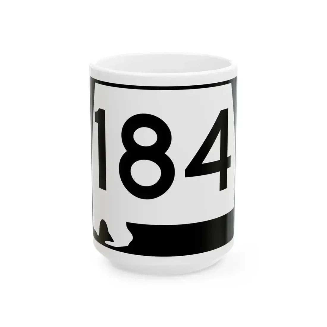 Alabama 184 (Alabama) (Road Sign) White Coffee Mug 15oz - Go Mug Yourself