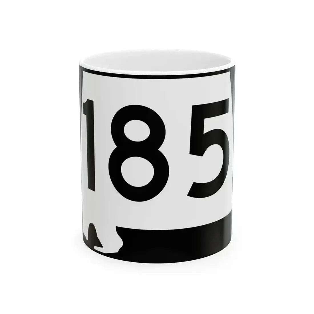 Alabama 185 (Alabama) (Road Sign) White Coffee Mug 11oz - Go Mug Yourself