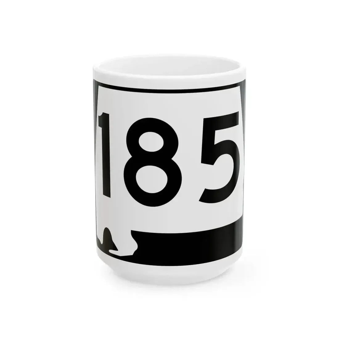 Alabama 185 (Alabama) (Road Sign) White Coffee Mug 15oz - Go Mug Yourself