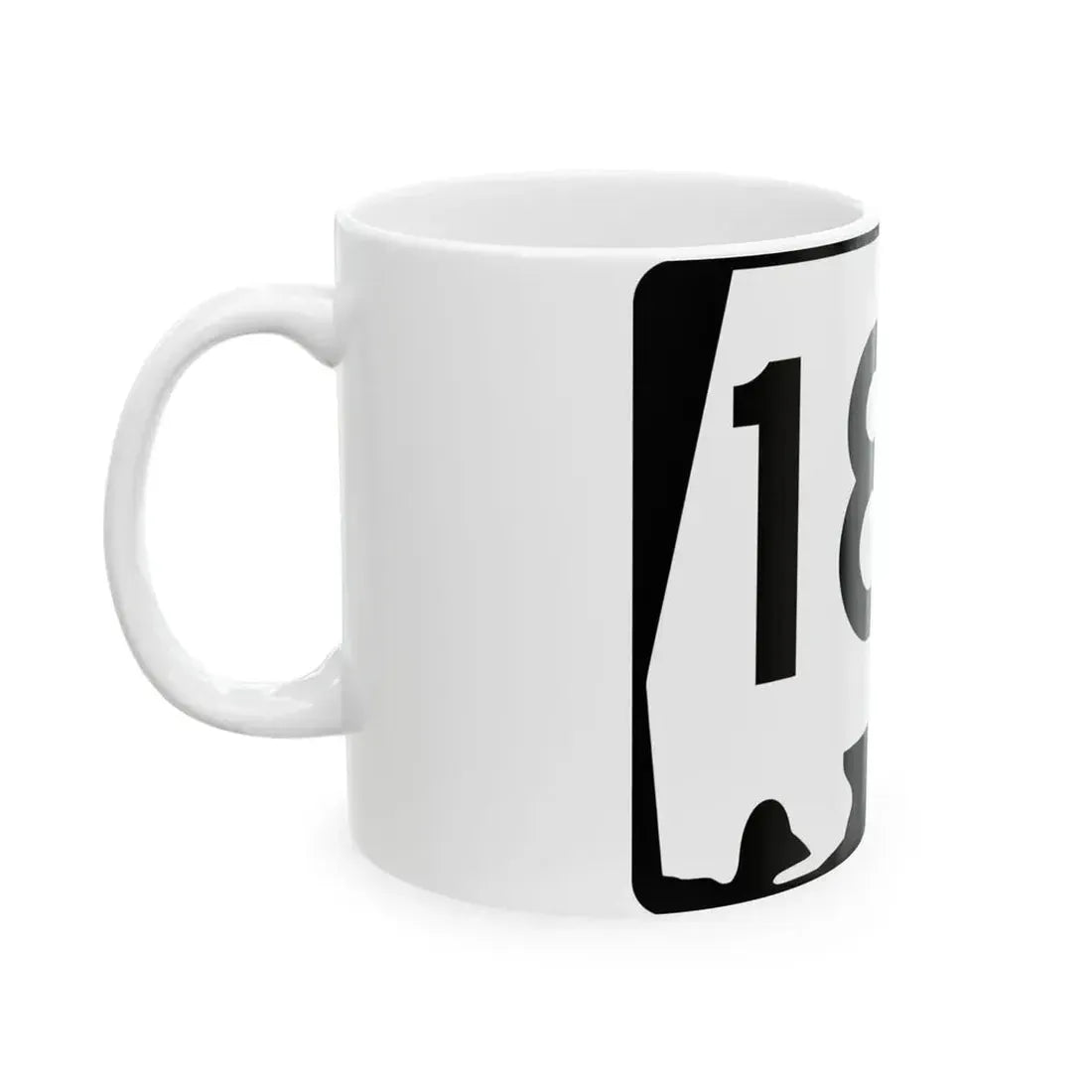 Alabama 187 (Alabama) (Road Sign) White Coffee Mug - Go Mug Yourself