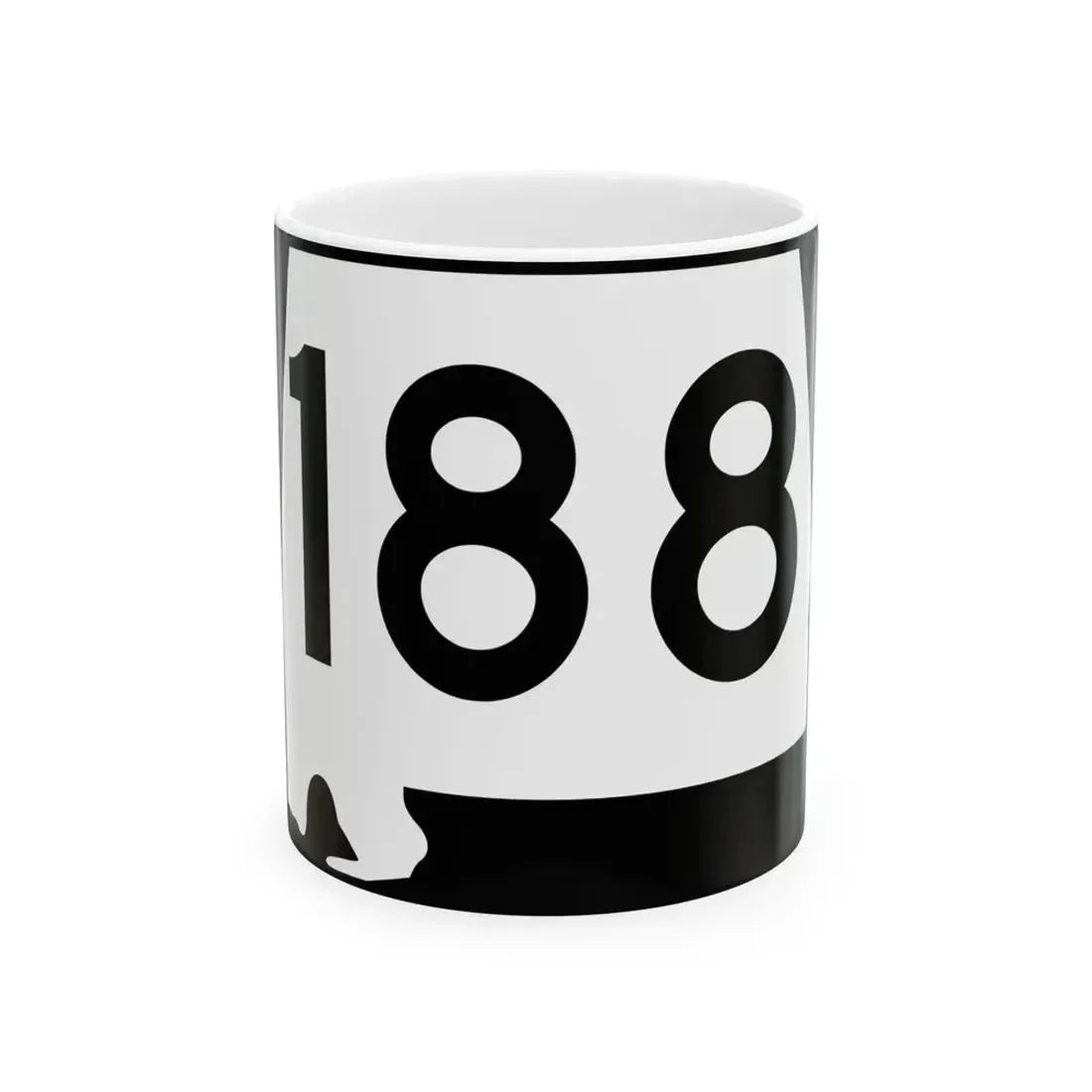 Alabama 188 (Alabama) (Road Sign) White Coffee Mug 11oz - Go Mug Yourself